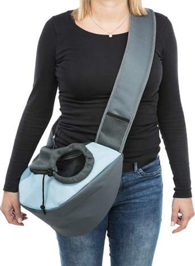 Trixie: - Sling Front Bag Carrier | Travel Bag for Dogs and Cats | Made Polyester, Ideal for Long Walks, Journeys and Trekking | Can Hold Upto 5 Kg 50 × 25 × 18 cm, Light Grey - Image 1